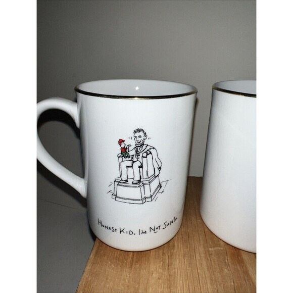 Set 4 Merry Masterpieces American First Edition Christmas Coffee Mugs 10oz - Picture 2 of 7